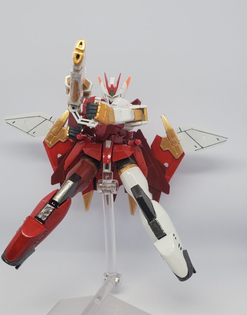 だいたいウイングガンダムのバスターライフルの1.5倍位が最大出力です。
