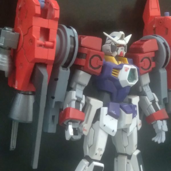 Trying out some different combinations for my Age1. The age2 artemis arms are used as well as the large booster unit parts from 30mm and the cannons from the amazing weapon binder（1枚目）