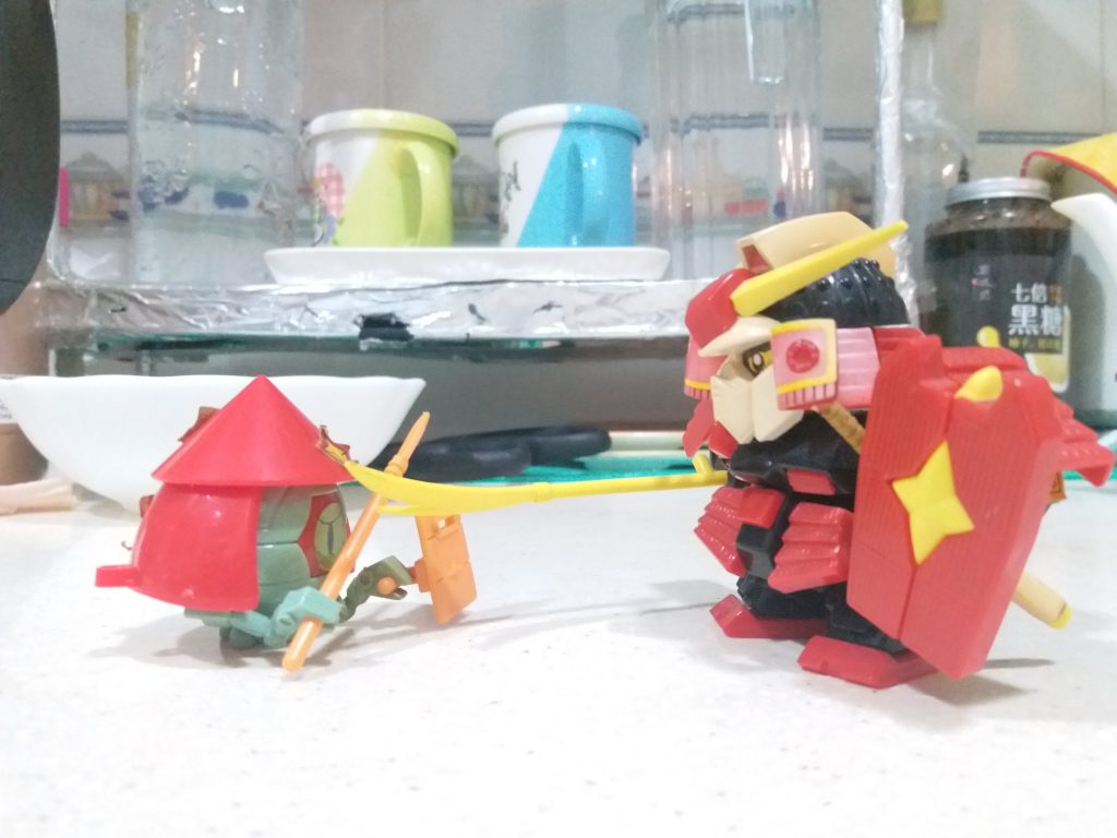 元祖SD 武者頑駄無 & 暴流–3枚目/制作者：LUNLUN（邪道可動）