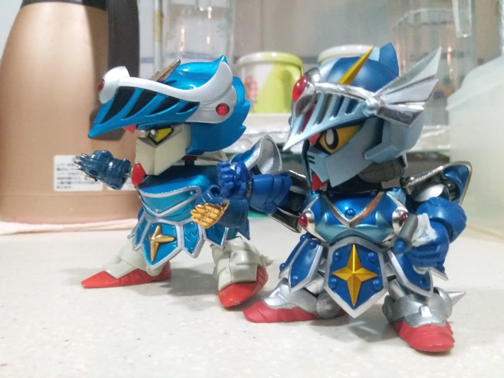 SDX VS 元祖SD FAナイトガンダム–6枚目/制作者：LUNLUN（邪道可動）