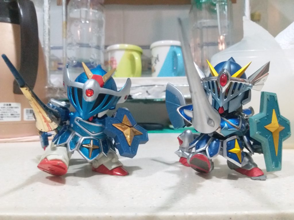 SDX VS 元祖SD FAナイトガンダム–7枚目/制作者：LUNLUN（邪道可動）