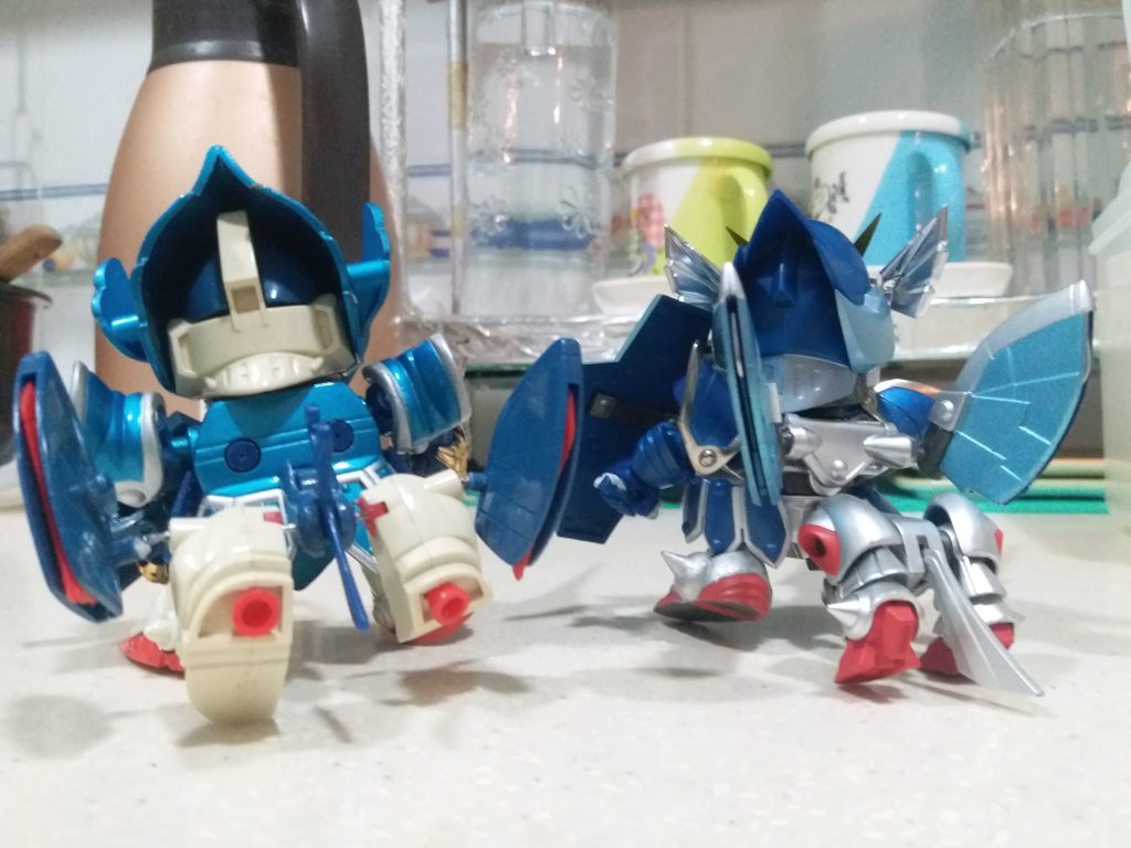 SDX VS 元祖SD FAナイトガンダム–8枚目/制作者：LUNLUN（邪道可動）