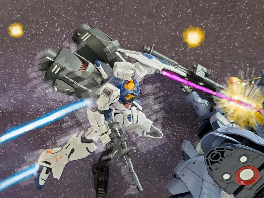 ゼロ・ムラサメの能力も相まってジオン部隊を蹴散らすエンゲージゼロ~🤩高性能な機体ではあるものの、並みのパイロットでは十分に使いこなせない😅💦そのため、パイロットは人工的にNTを作り出す機関『ムラサメ研究所』より抜擢👍『強化人間』は数人いたが、現段階で戦闘力、精神安定度が最も高いゼロ・ムラサメが選ばれたのである😔✨『ムラサメ研究所』が目指す強化人間の水準は、一年戦争で恐れられたガンダム2号機のパイロット『アムロ・レイ』の戦闘レベルである😱💦