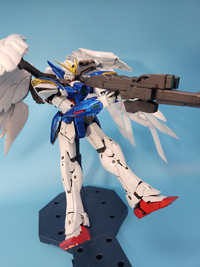 それぞれのバスターライフルをつなげて持てるのはすごいけどライフル重くてWが困ってました笑