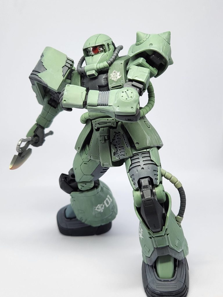 もともとが細かいディテールが入っていますのであまり手を加えず、キットそのままでウェザリングとデカールでアピールしてみましたがどうでしょうか?