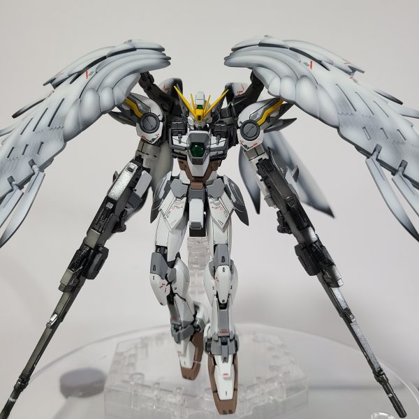 RG ウィングガンダム ゼロ EW スノーホワイト プレリュード｜Turboさんのガンプラ作品｜GUNSTA（ガンスタ）