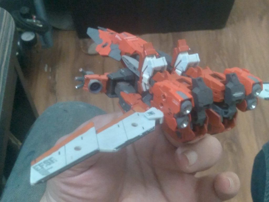 Rear view. I still need to add some weaponry to it. I've got an idea of what to use for it