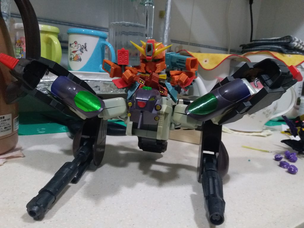 元祖SD フォートボマー&フォートグリフォン–4枚目/制作者：LUNLUN（邪道可動）