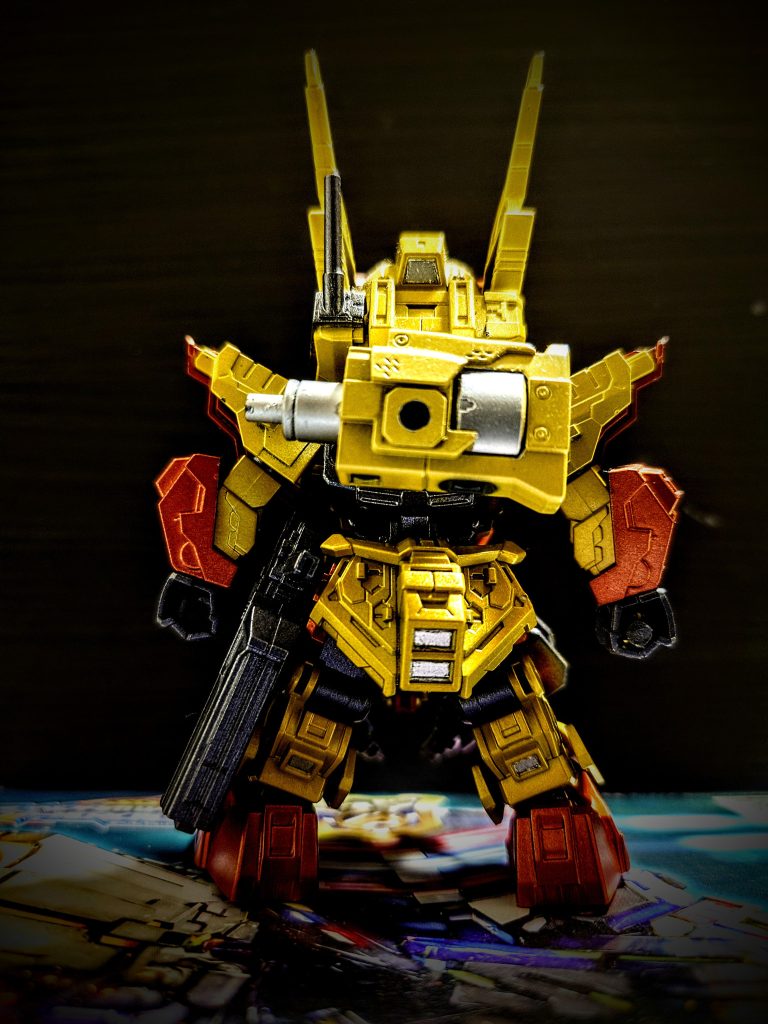 バックショット。百式みたい。武器は前回同様マウントできるようにしています。