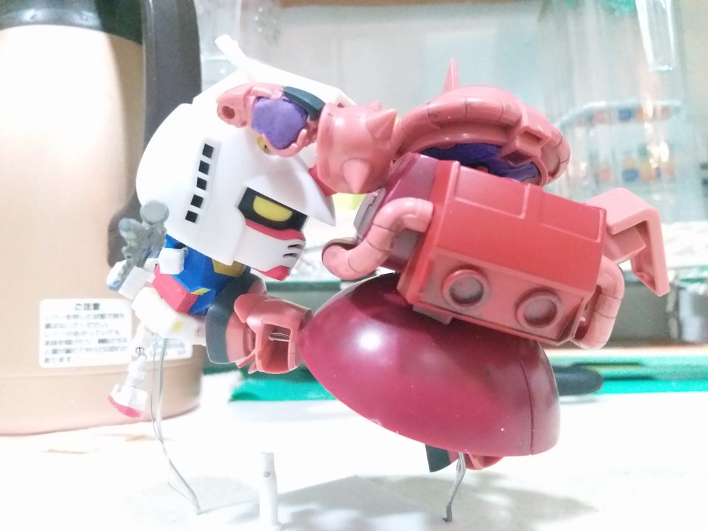 EXCEED MODEL SD　シャア専用ザク（邪道可動）–3枚目/制作者：LUNLUN（邪道可動）