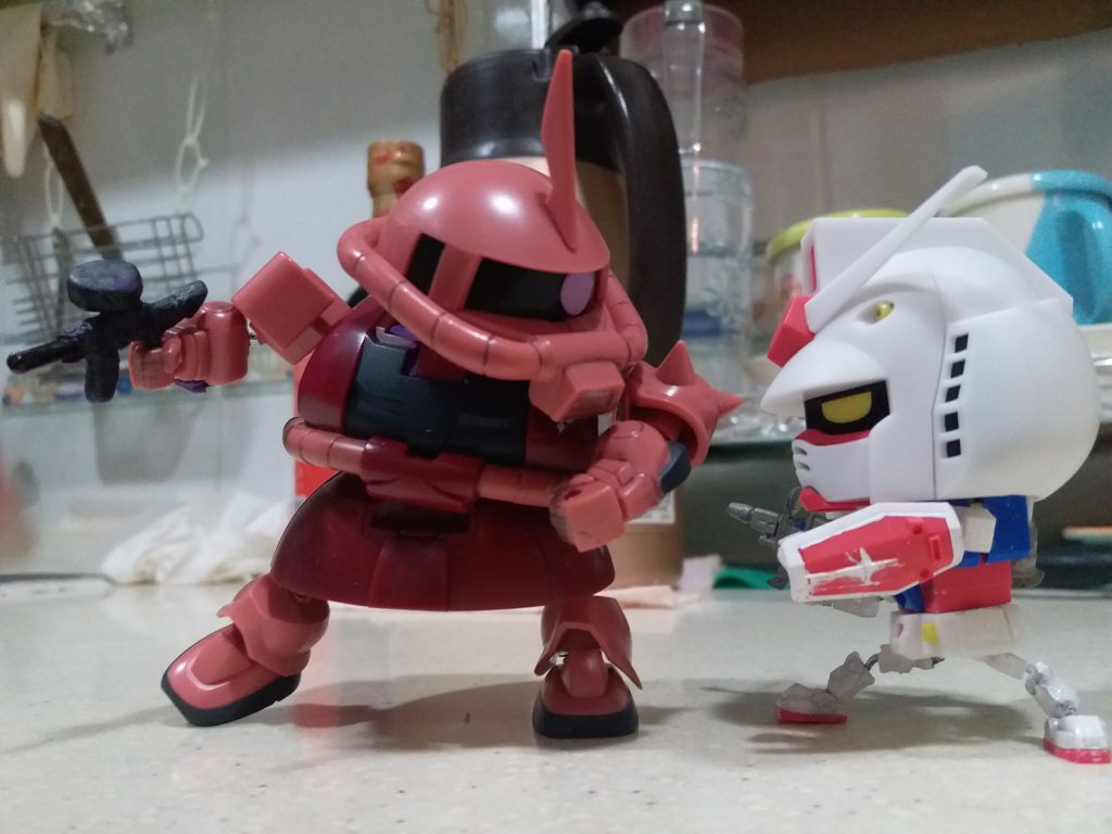 EXCEED MODEL SD　シャア専用ザク（邪道可動）–5枚目/制作者：LUNLUN（邪道可動）