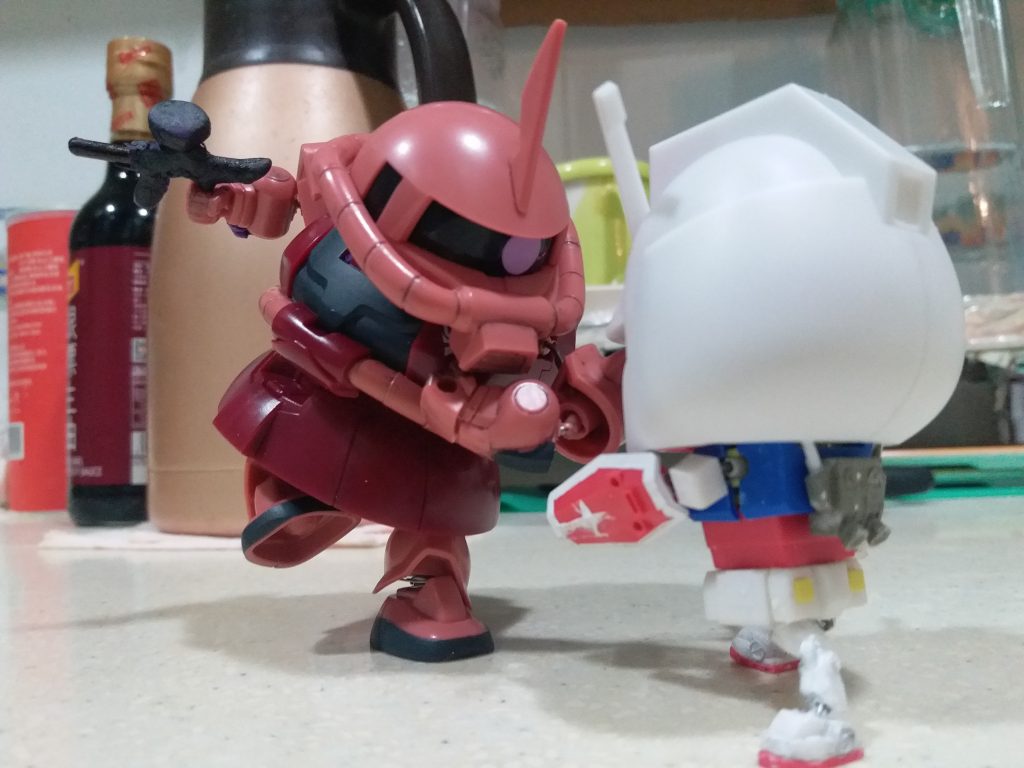 EXCEED MODEL SD　シャア専用ザク（邪道可動）–6枚目/制作者：LUNLUN（邪道可動）