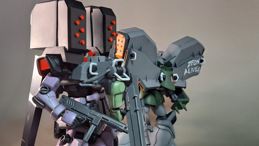 ゲルググシュトゥッツァーに続きリックドムシュトゥッツァーを完成出来ました！次はザク２シュトゥッツァーを頑張ります！