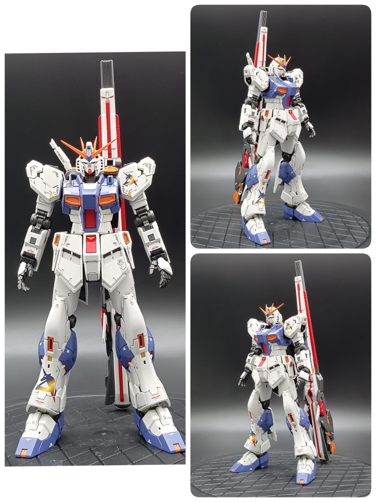 素体とロングレンジフィンファンネル。肩のアーマーですが、分割式は好みでないので、通常のアーマーにしてあります。