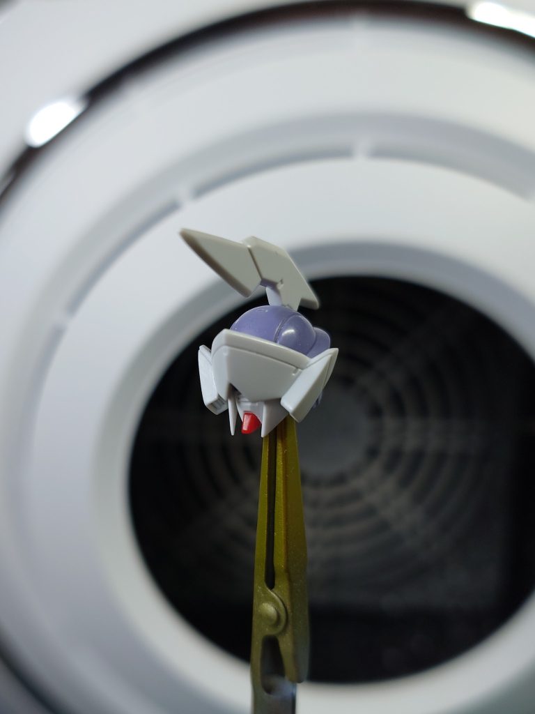 大変だった顔の改造。マスクはEGニューガンダムから