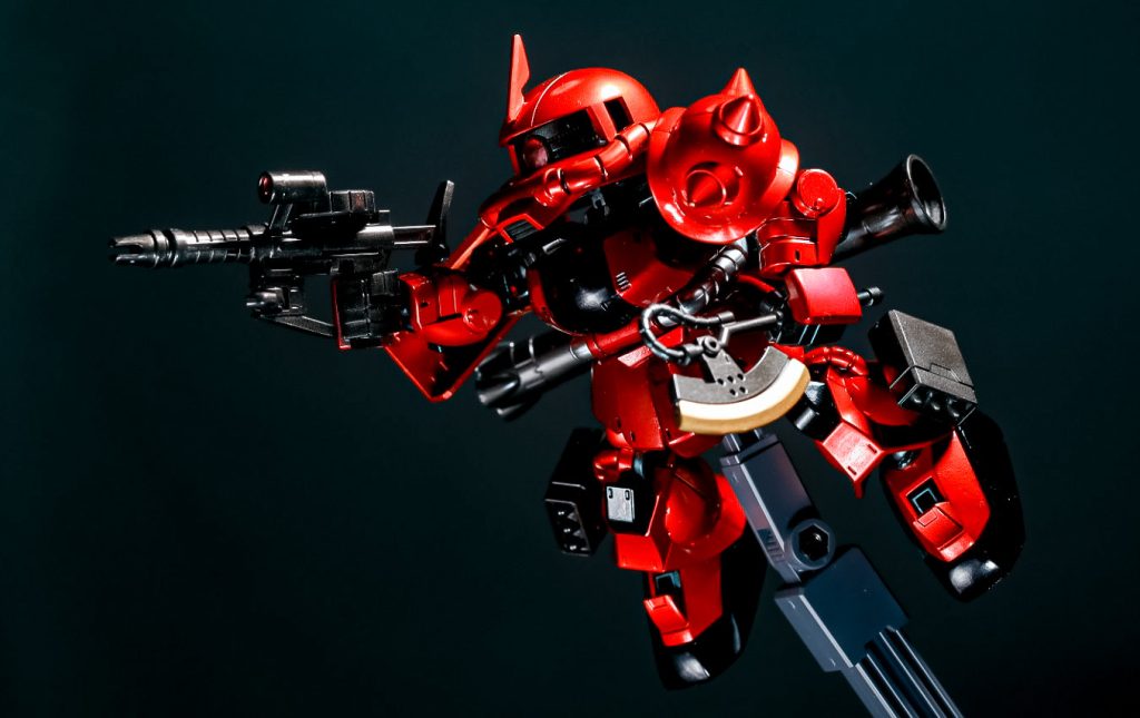 一応胴体部分は濃いめの赤塗装したのですがあまり差が感じられないですね…😅残念…