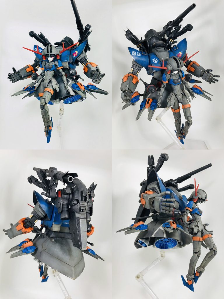 ジオングの異形感も合わさって、ちょっとスパロボのラスボスぽい強者感が漂ってます