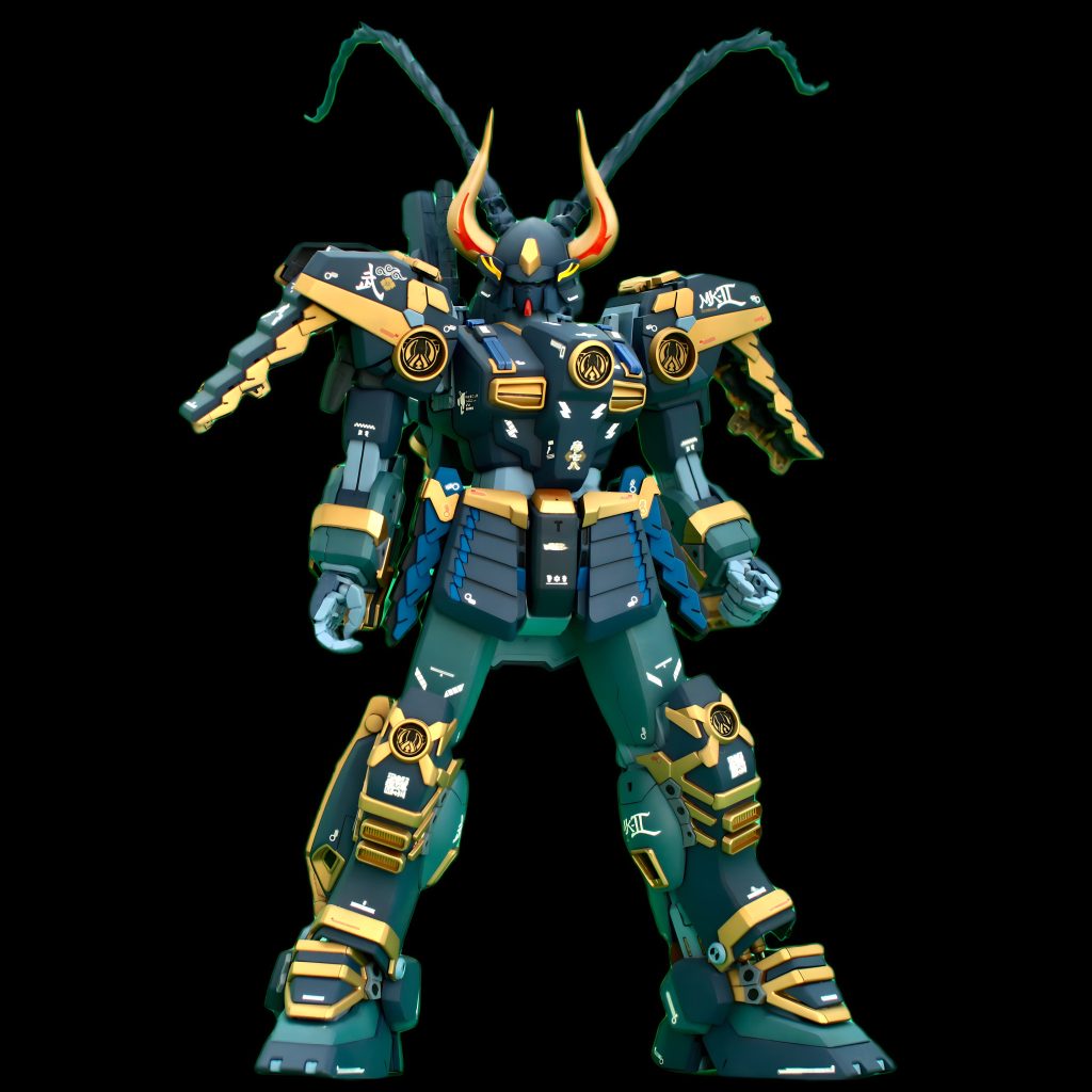 兜から伸びている触覚（？）のようなディテールがアクセントです。