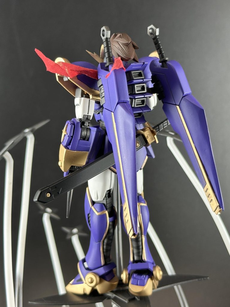 後ろから〜ふくらはぎはガール系の余剰ジャンクから作成して網タイツ風に塗装してます✨