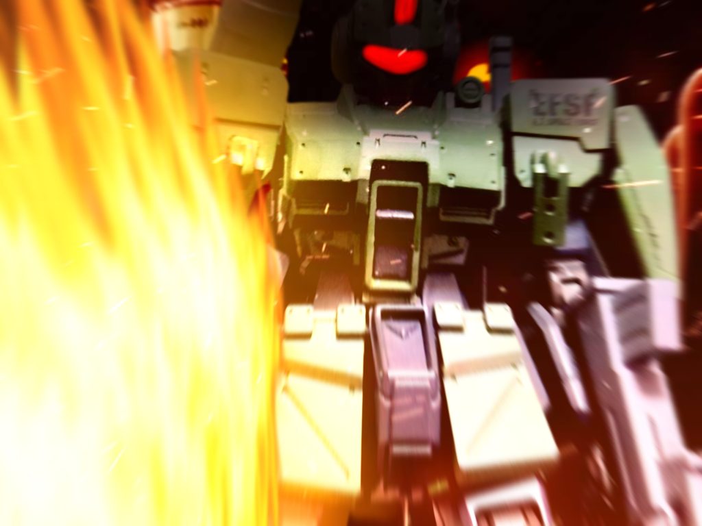 火炎放射器は本来「威嚇」として使う予定だったがロボは対人やモビルスーツ相手で目眩ましや炎を当て続けてオーバーヒートさせるなどで使用している。