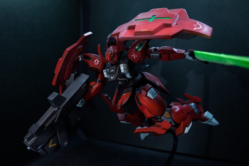 ライフルがちょっと大きかったですね(これでもスクラッチしたものを真っ二つに切って幅詰めしました)