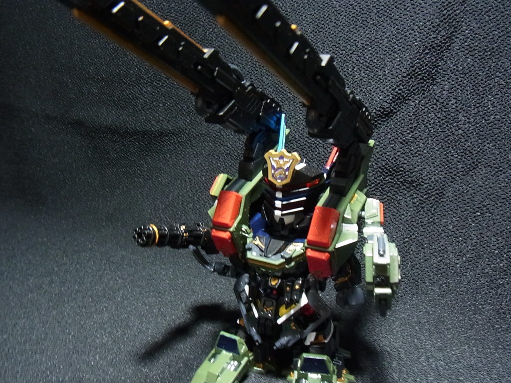 シリーズ全機筆塗り全塗装 12機目★SDW サージェントヴェルデバスターガンダムDX–2枚目/制作者：@gothloli_lyra