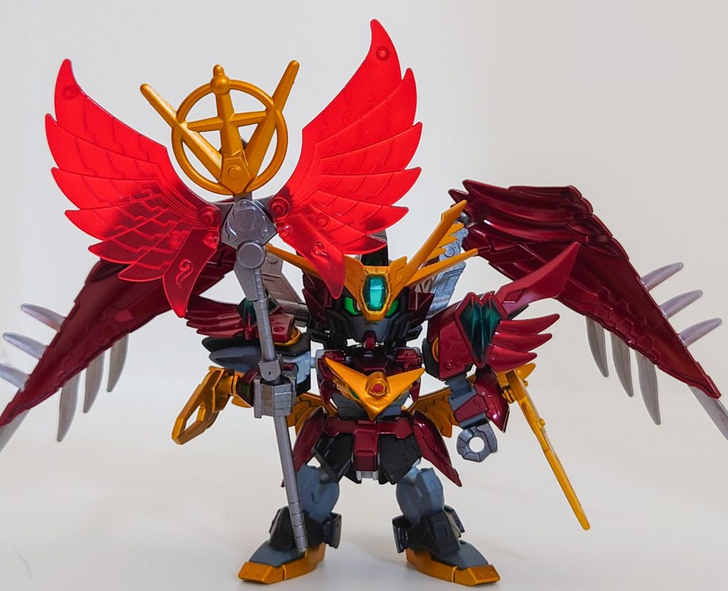 武器その1 錫杖赤う羽の装飾が特徴です。