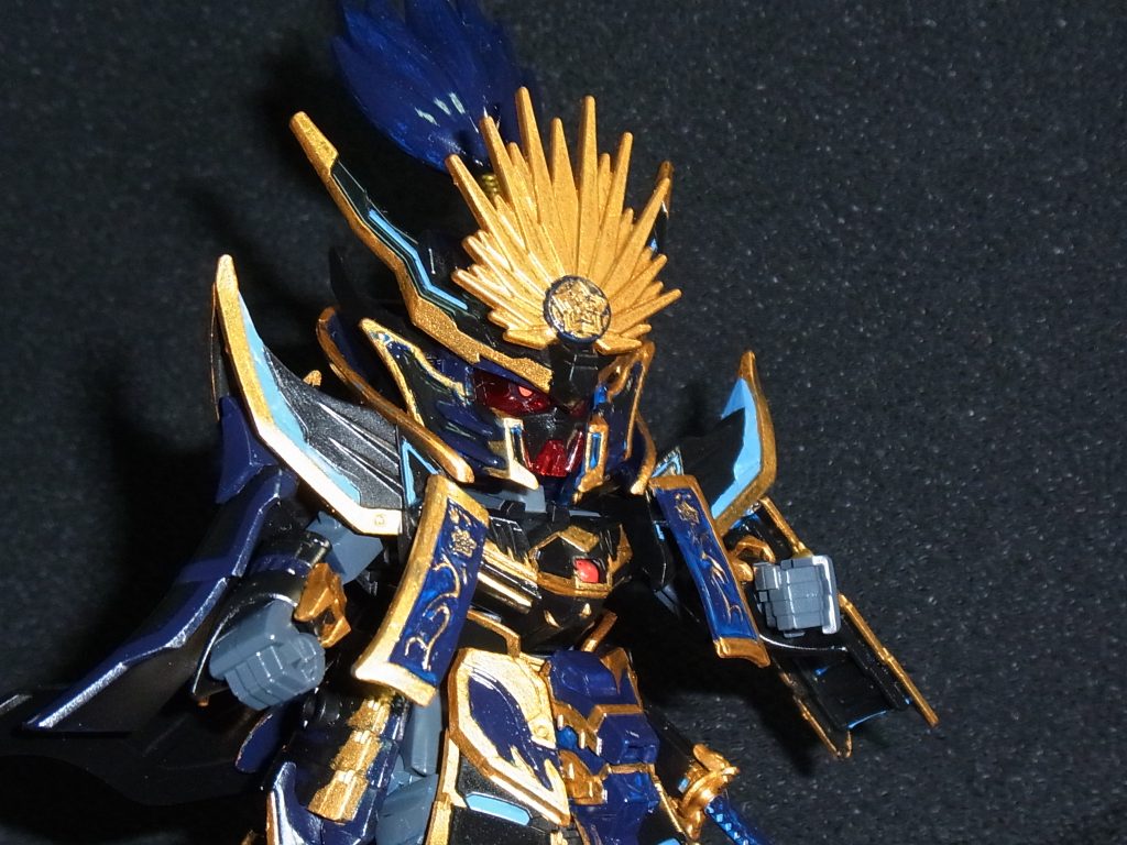 シリーズ全機筆塗り全塗装 11機目★SDW 信長ガンダムエピオン ダークマスクver.–3枚目/制作者:@gothloli_lyra