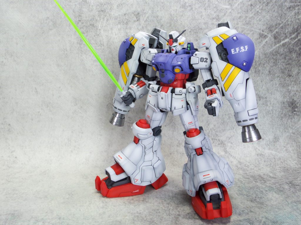 ガンダムGP02 全塗装完成品 MG GP02 サイサリス 機動戦士ガンダム0083 1/100 全塗装