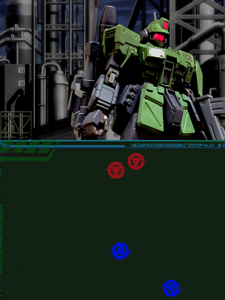 ロボ「へっへっへりょ～か～い……ん？」ロボ「ああ？おいロス作業は中止だ！…お客さんだぜ…モビルスーツ二機…！」