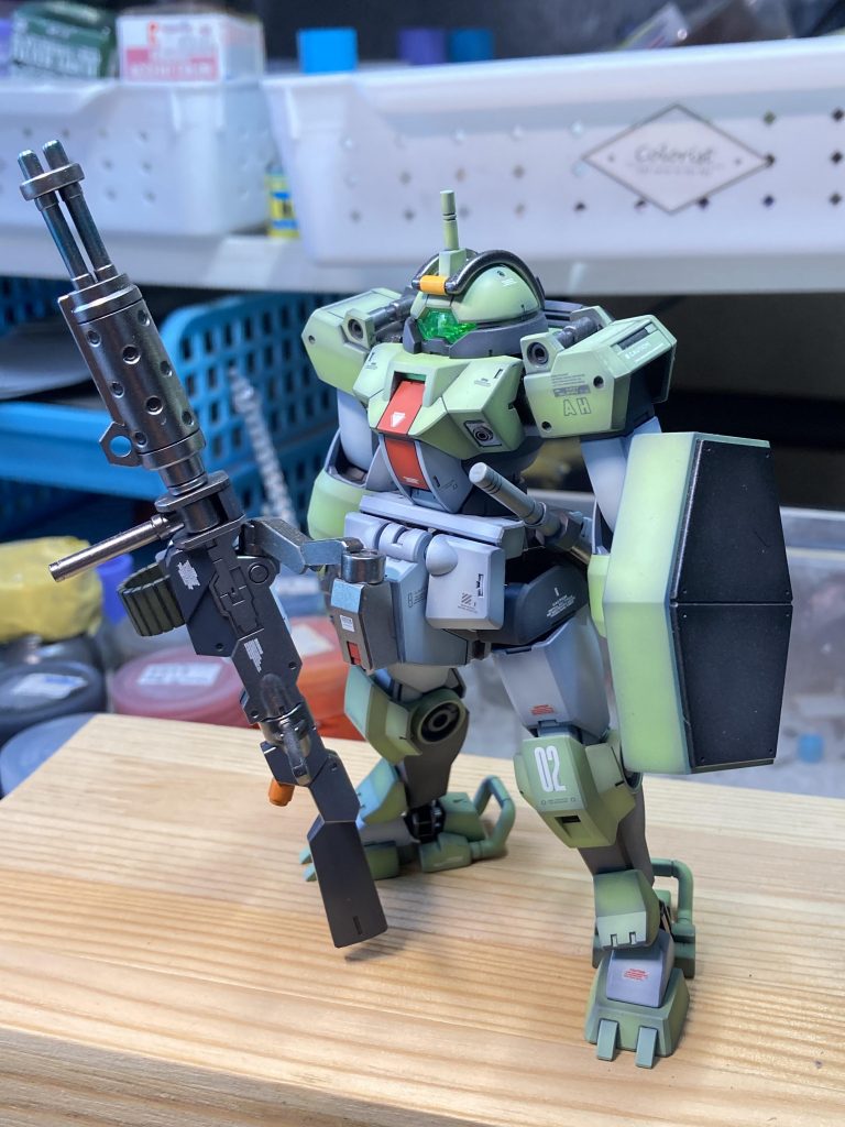 武器セットから長物も用意しました。実体弾のガトリング砲として製作。