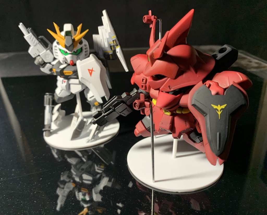 同時制作のνガンダムと。以下作成工程など。