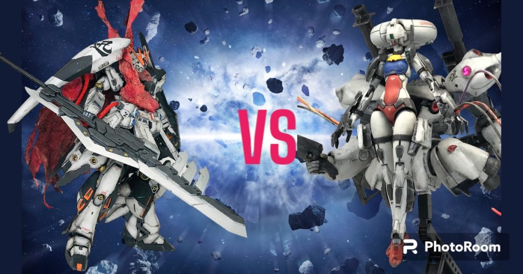 ハイパーνガンダム VS エイリアンレディ融合体アムロ「カエルばかりにいいカッコさせられるか！νガンダムは伊達じゃない！」地球防衛軍？ VS エイリアン 拮抗する二大勢力の激突…結末はいかに？次作のエイリアンシリーズは…あと一個ザウォートを積んでるので…スーパーギロロロボ Mk-Ⅲ を予定？作れるようなら…今年中には作製したいと思います😅