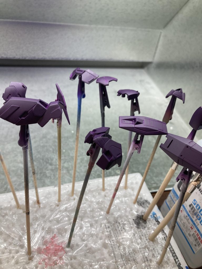 なかなかいい具合の渋めの紫です！