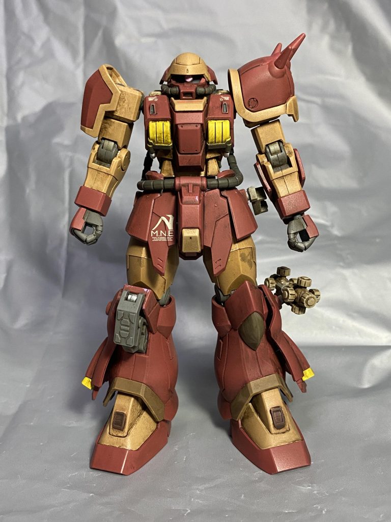 正面から!イフリート・イエーガー成形色から見ると思いませんけどけっこうメッサー似かなと思いカラーテェンジ!