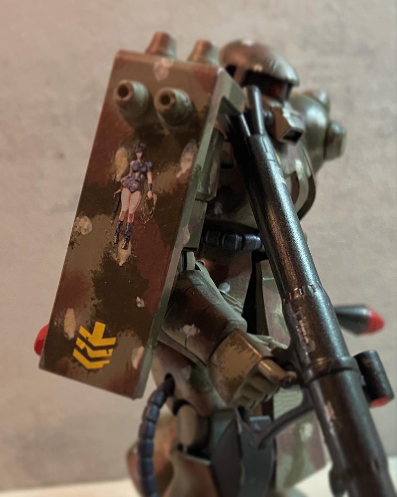 塗装は全筆塗り迷彩は見切り発射で進めたので、けっこういい加減です