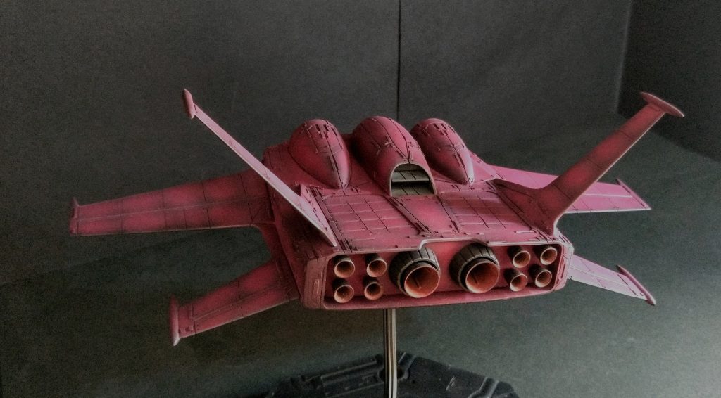 メインバーニア内に市販のバーニアを付けたのが良い感じになりました。