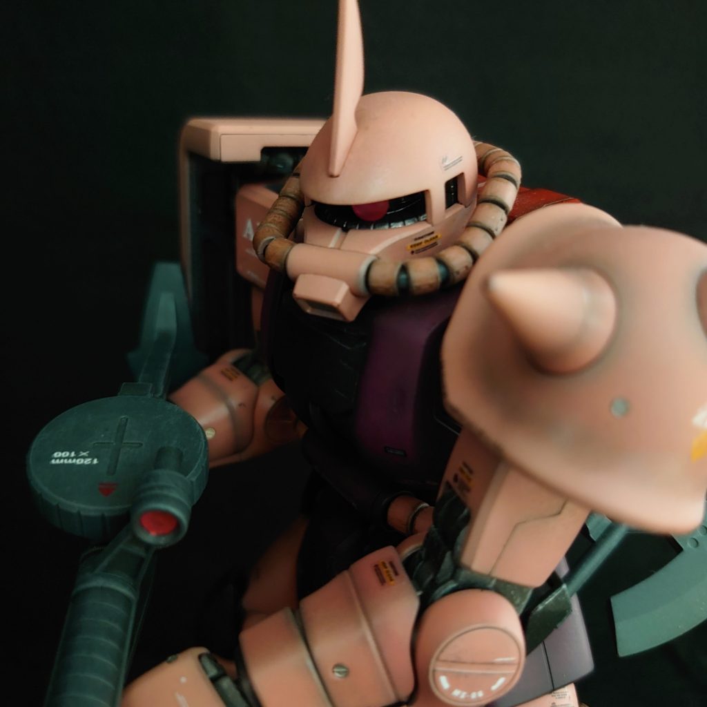 MG シャア専用ザクⅡ Ver.2.0 黒立ち上げ塗装–2枚目/制作者：plamorumo