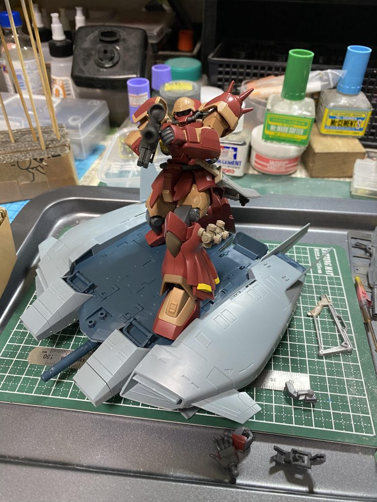 最初はこんな感じで、コックピットないの気づいていません。でした。