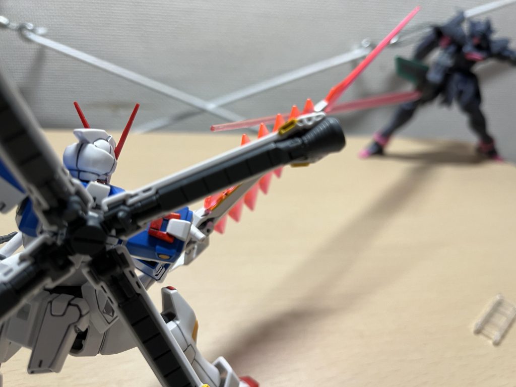 せっかくなので同じ海賊で長物を使う機体と対決!