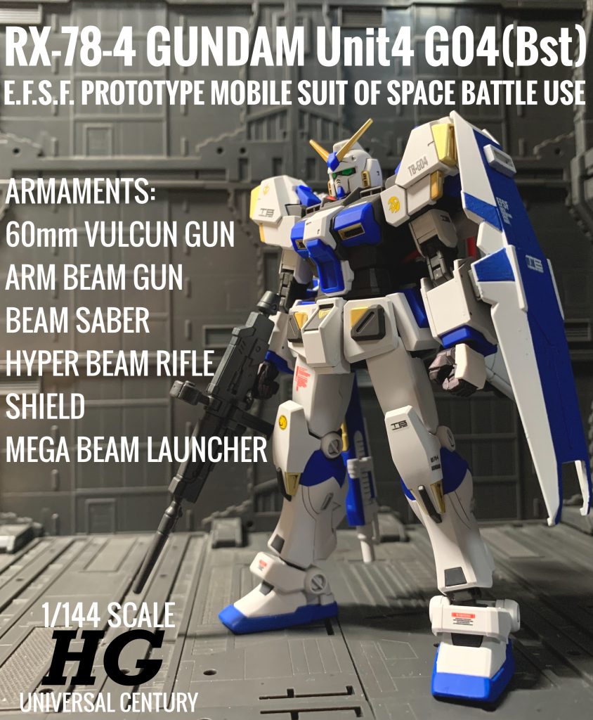 メイン写真の全体版で〆。ご覧いただきありがとうございました。カラーレシピ本体・シールドブルー部:ファレホモデルカラー70809ロイヤルブルー本体ゴールド部:ガンダムマーカーEXホワイトゴールドハンドパーツ:ガンダムマーカーEXヘビーガンメタリックハイパービームライフル:アトムハウスペイントブラックグレーバーニアノズル:ガンダムマーカーEXシャインシルバー