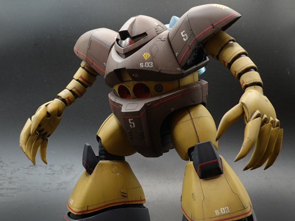 ただこの頃のMSはやっぱり迫力ありますね。たたずまいが絵になるというか…好みですwあと数点でMGの1年戦争MSがコンプ。ガンタンクだけ手に入ってないですが、目指したいと思います。ご覧いただきありがとうございました。