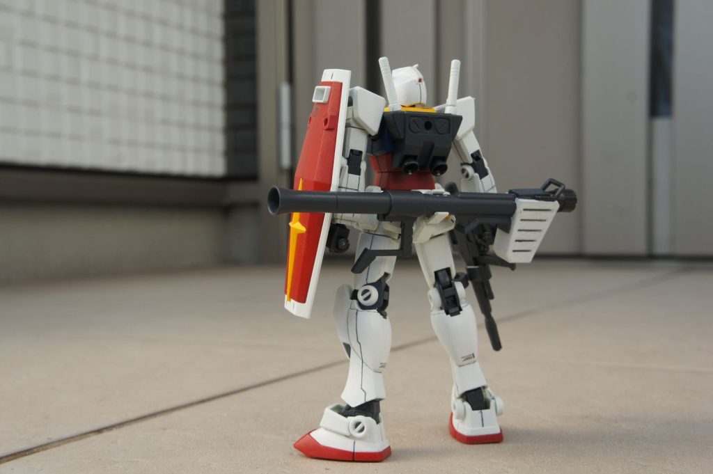 太陽光下でのバックショット。