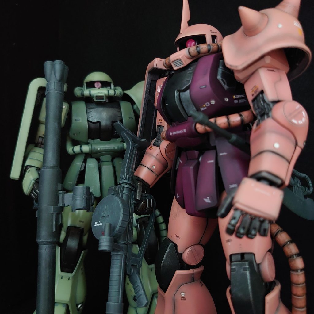 MG シャア専用ザクⅡ Ver.2.0 黒立ち上げ塗装–6枚目/制作者：plamorumo