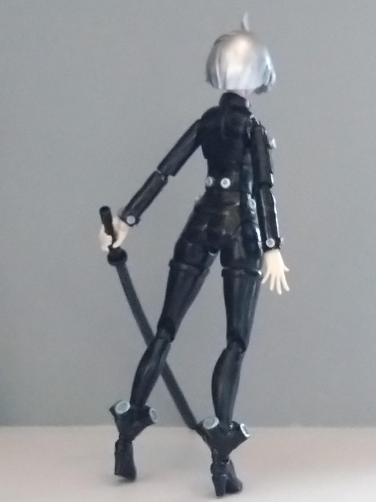 みおりねさんのバックショットです。お尻テカテカですが伝わりにくいかな?見やすいように髪を外してます。