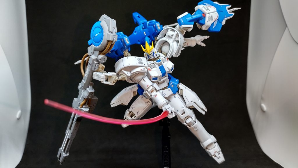 ビームサーベルで。劇中で一番多用してる印象があります。