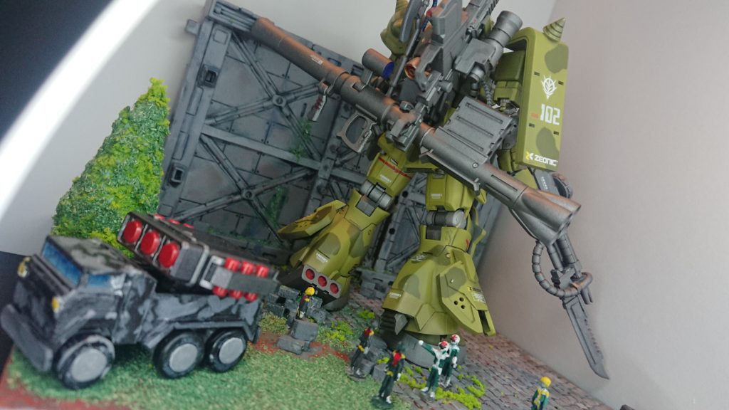 HGオリジンザク高機動へ改造–3枚目/制作者：@MasaXya