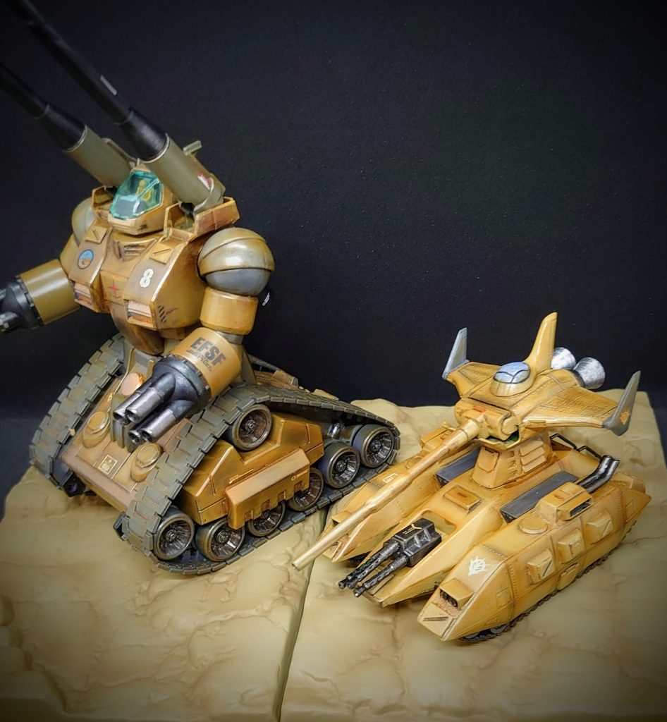 タンク並び、思ったより大きさが違いますね