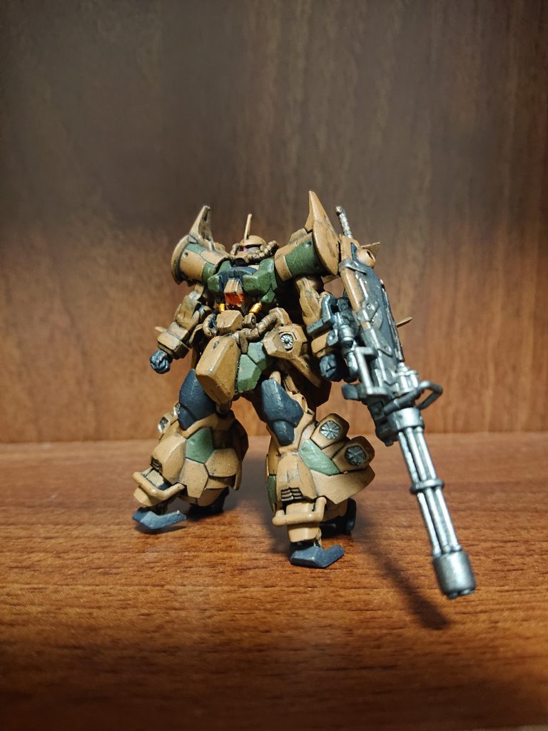 ガトリングの部分をもう少しフィルタリングして明度を落とさないと違和感ありますね。パネルごとに色を変えたり結構楽しめました。