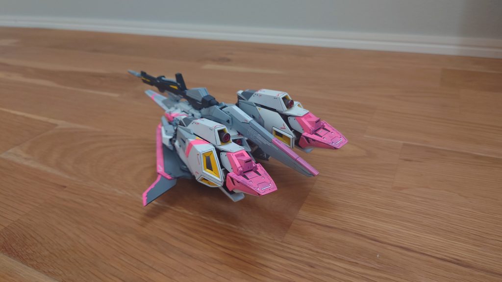 この後はMS形態に戻して、飾ろうと思います。もっと上達するための、供養として投稿します。